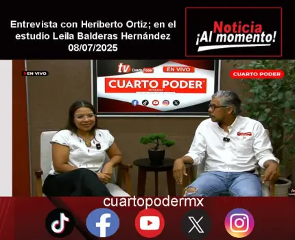 Entrevista con Heriberto Ortiz; en el estudio Leila Balderas Hernández