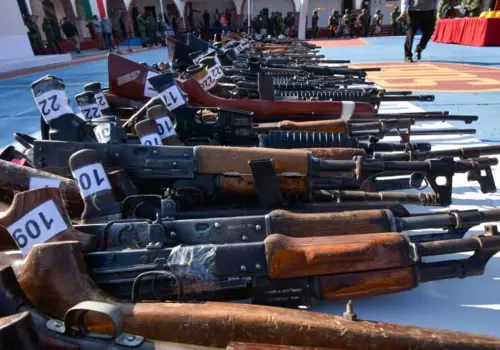 Identifican 11 rutas de tráfico de armas de EE. UU. a México