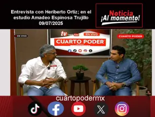 Entrevista con Heriberto Ortiz; en el estudio Amadeo Espinosa Trujillo