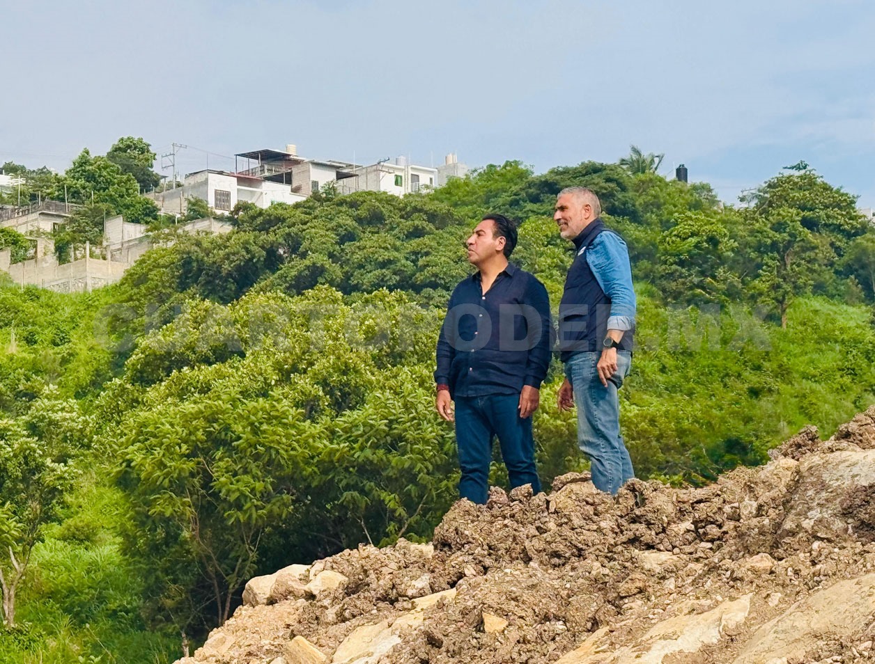 Supervisan construcción del parque ecológico en Tuxtla