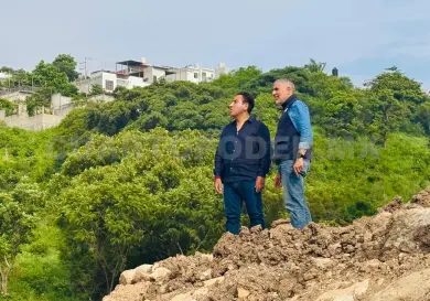 Supervisan construcción del parque ecológico en Tuxtla