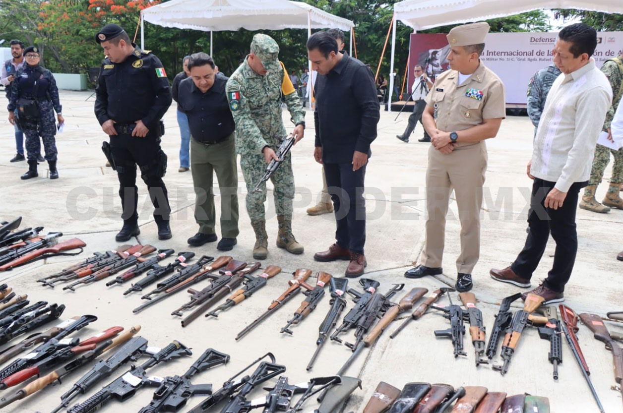 Destruyen cientos de armas y 79 mil cartuchos
