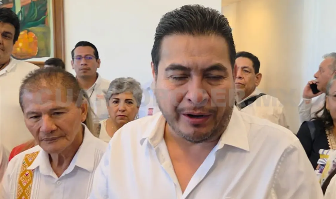 Obed Balderas Tovilla, secretario general de la sección 40 del SSNTE en Chiapas. Ramón García / CP