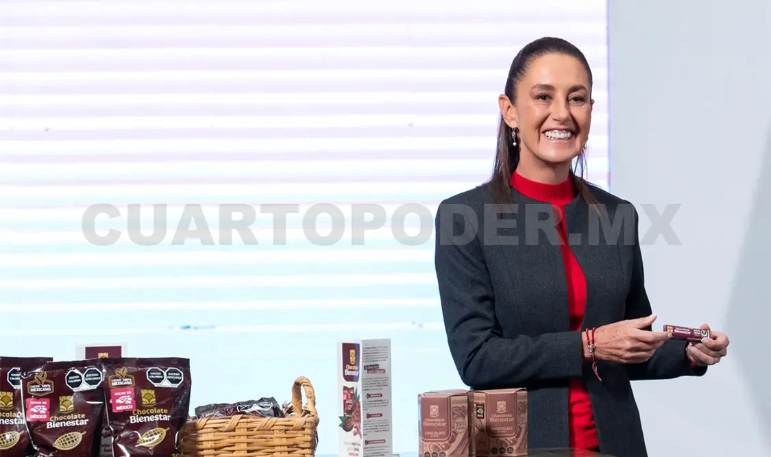Los Chocolates Bienestar se elaboran con cacao de Tabasco y del norte de Chiapas, detalló en su conferencia de prensa CSP. Cortesía