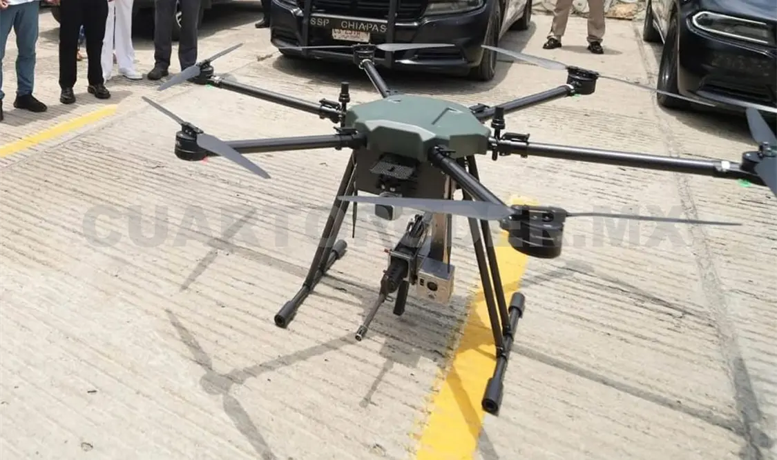 Los drones artillados también forman parte de las nuevas adquisiciones de la SSP. Cortesía