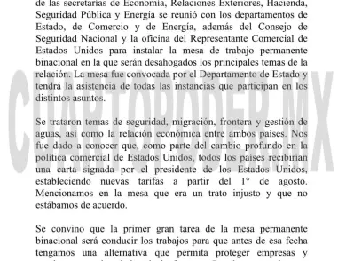 México inicia negociaciones con EE. UU. ante nuevos aranceles