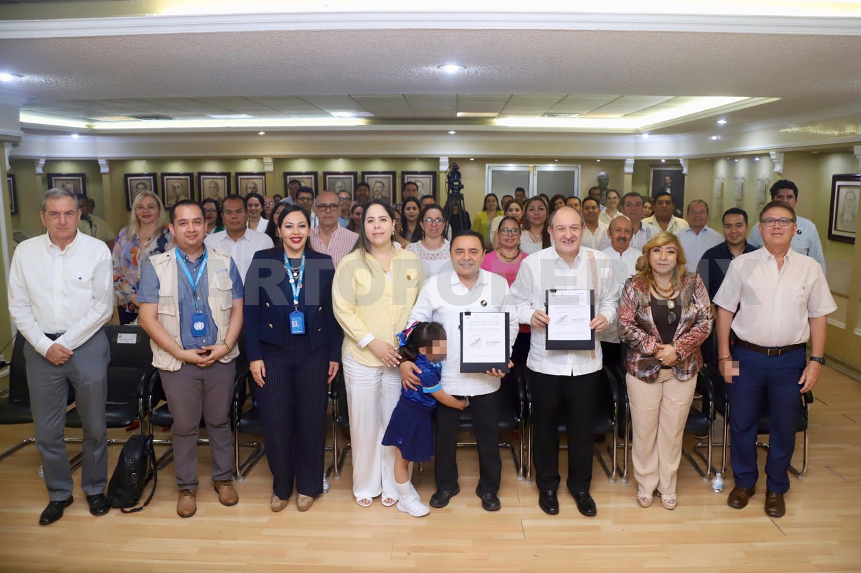 Firma PJE convenio en beneficio de las infancias