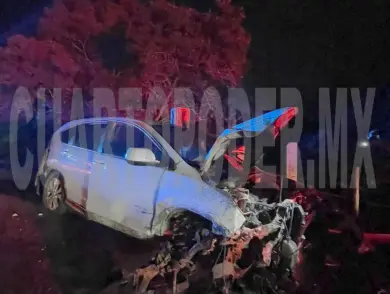 Aparatoso accidente deja un lesionado