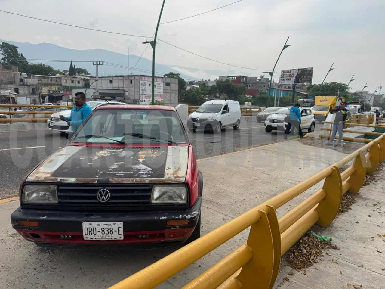 Colisionan por alcance en el libramiento Norte
