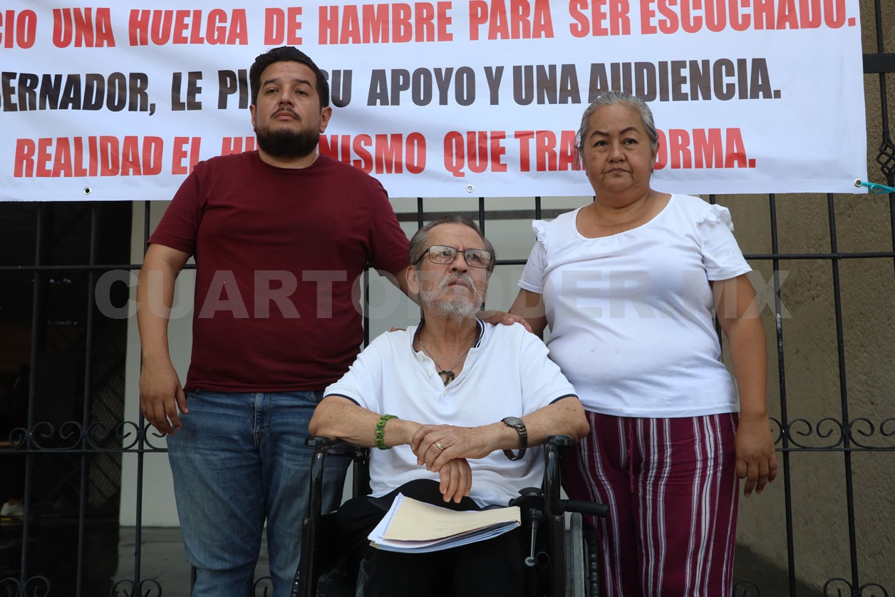 Exempleado de Protección Civil inicia huelga de hambre