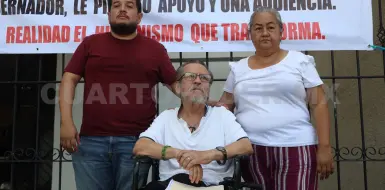 Exempleado de Protección Civil inicia huelga de hambre