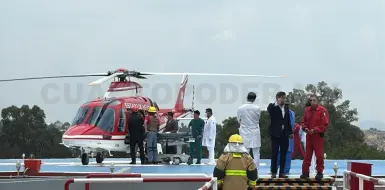Traslado aeromédico en apoyo a emergencia neurológica