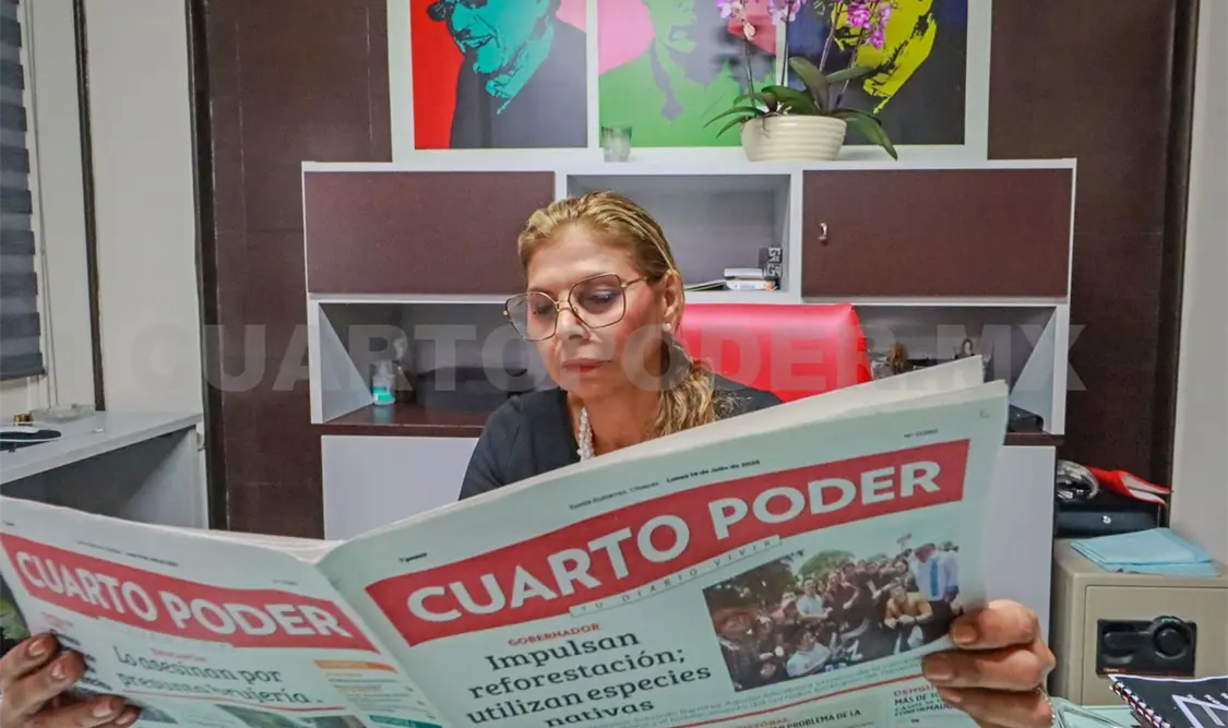 Ana María De la Cruz Morales, directora de información del periódico Cuarto Poder. Diego Pérez / CP