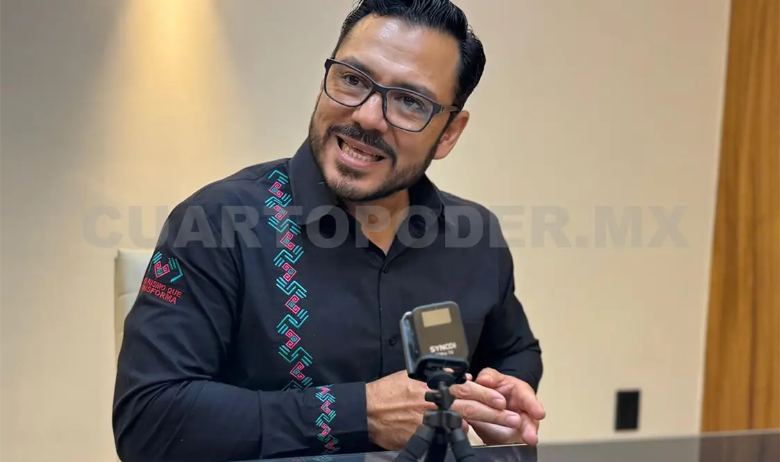 Miguel Ángel Palafox Palacios, director de Programas Preventivos de la Dirección de Salud Pública, habló sobre el tema del paludismo. Cortesía