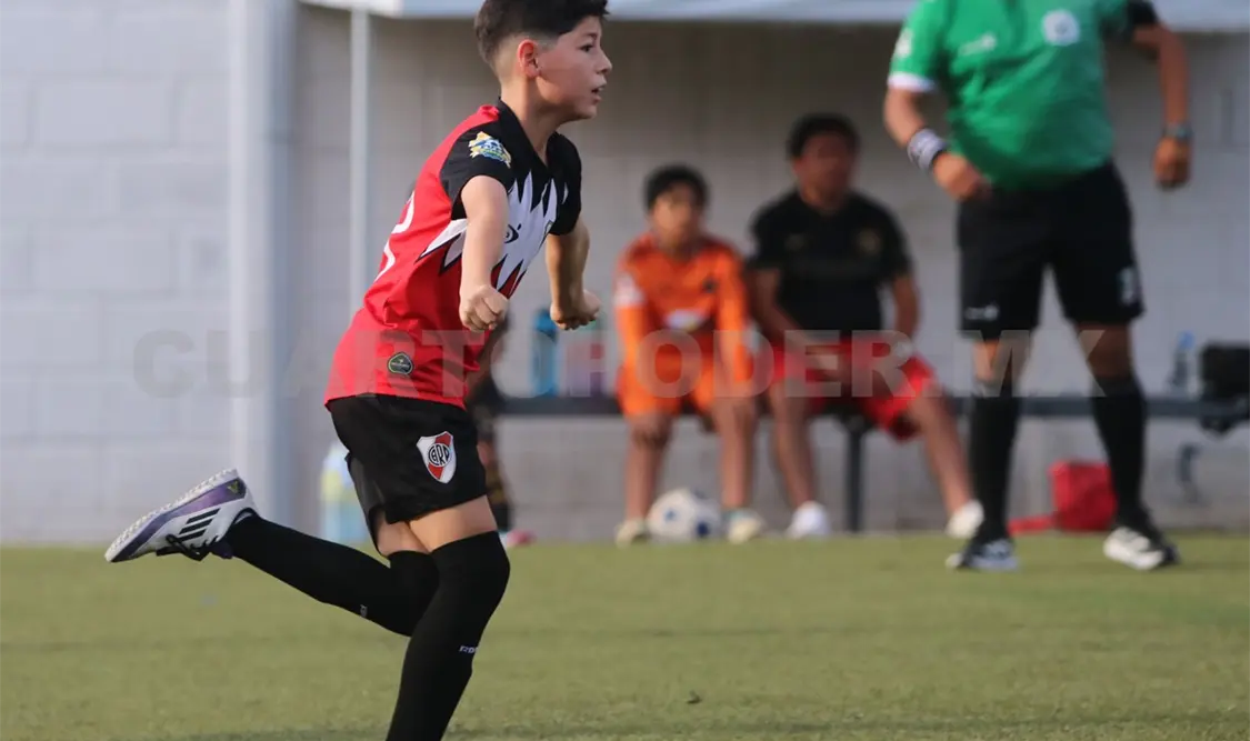 El jugador Bruno Santiago abrió el marcador para los “millonarios” al minuto 10 del encuentro. Cortesía