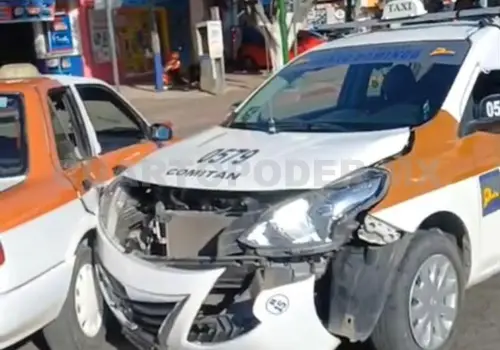 Taxis y particulares protagonizan accidentes