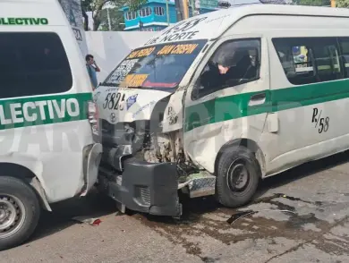 Colectivazo: 21 pasajeros salen policontudidos