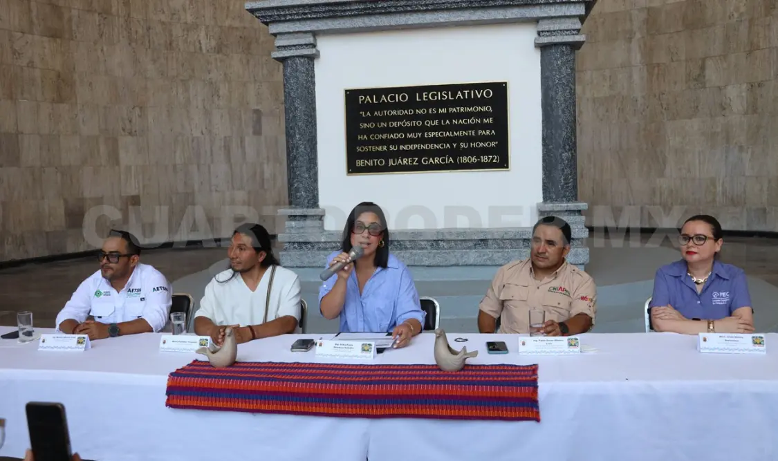 La diputada Mendoza y los organizadores extendieron una amplia invitación al turismo a acudir a la selva chiapaneca. Carlos López / CP
