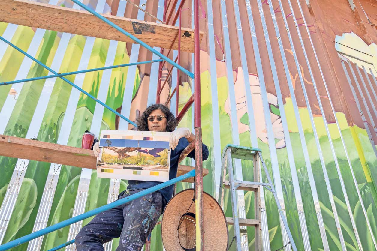 Artistas apuestan por la unión con mural