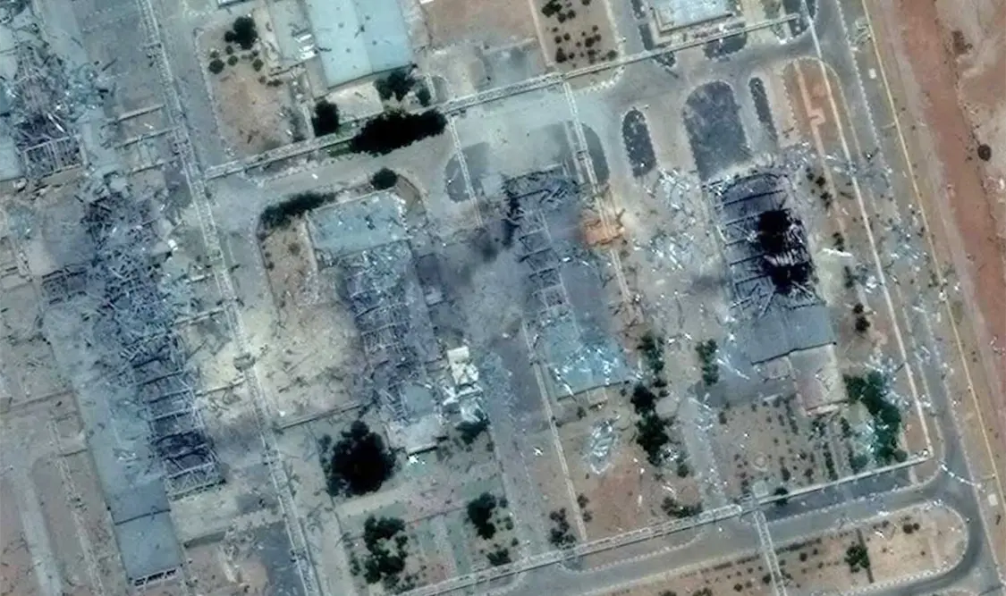 La imagen muestra una vista general de la central nuclear de Isfahan (UCF), al sur de Teherán. Cortesía