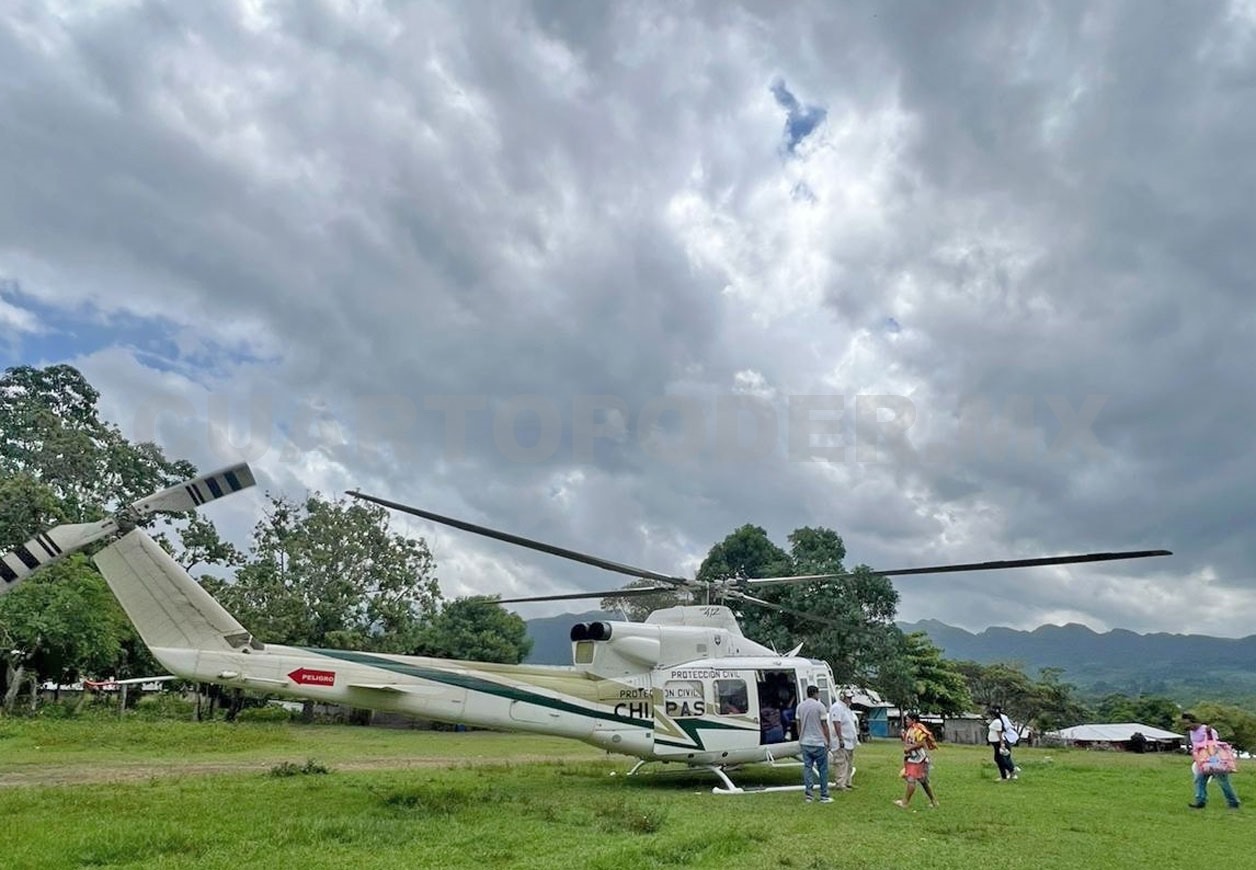 Trasladan a embarazadas desde la Selva Lacandona