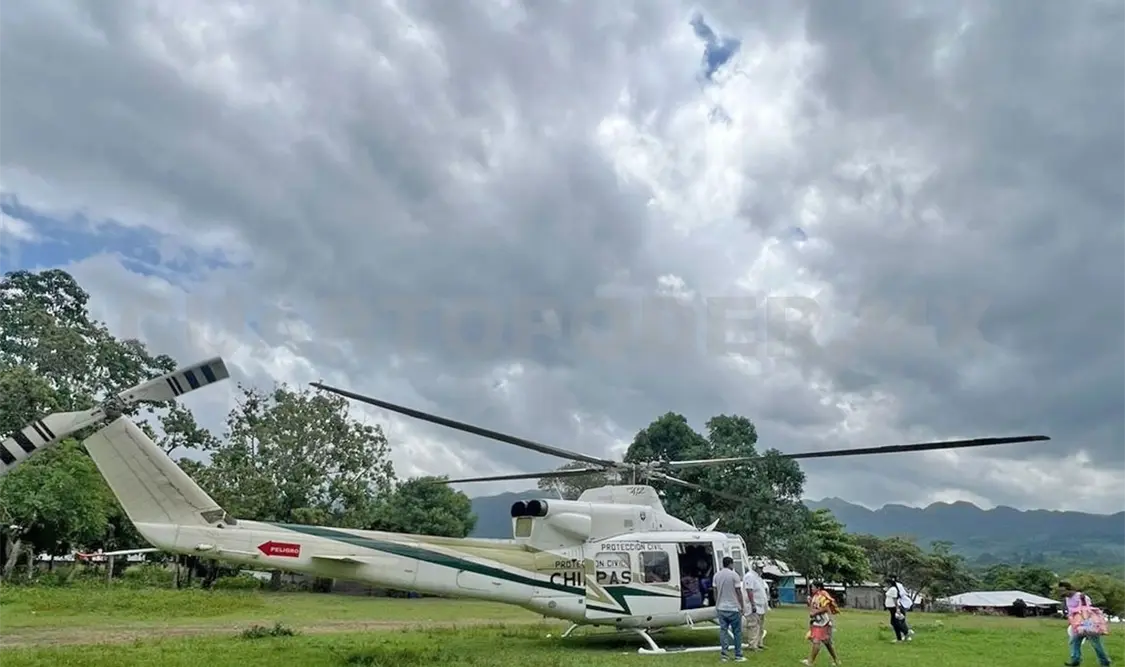 Trasladan a embarazadas desde la Selva Lacandona