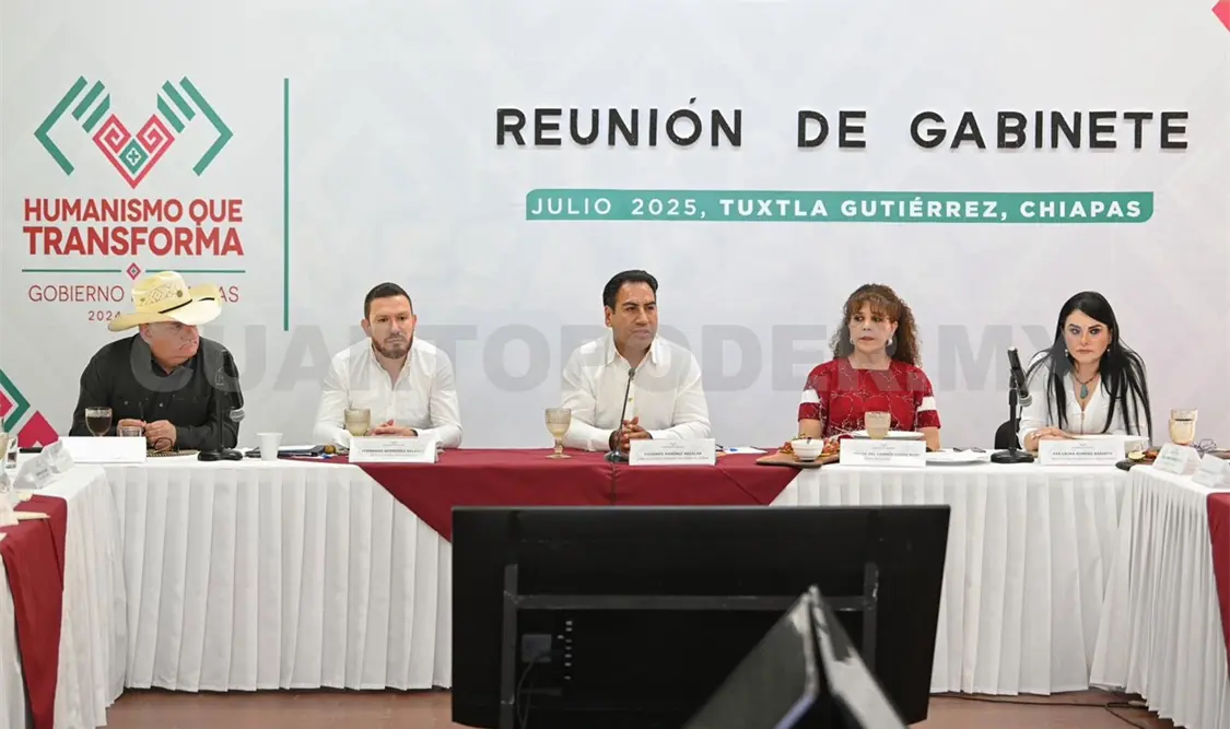 El gobernador Eduardo Ramírez encabezó una reunión de trabajo con los titulares de las diferentes dependencias. CP