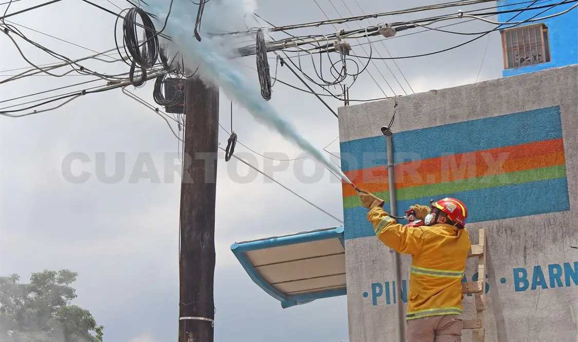 Varios postes de la ciudad están saturados de cables. Osman González / CP
