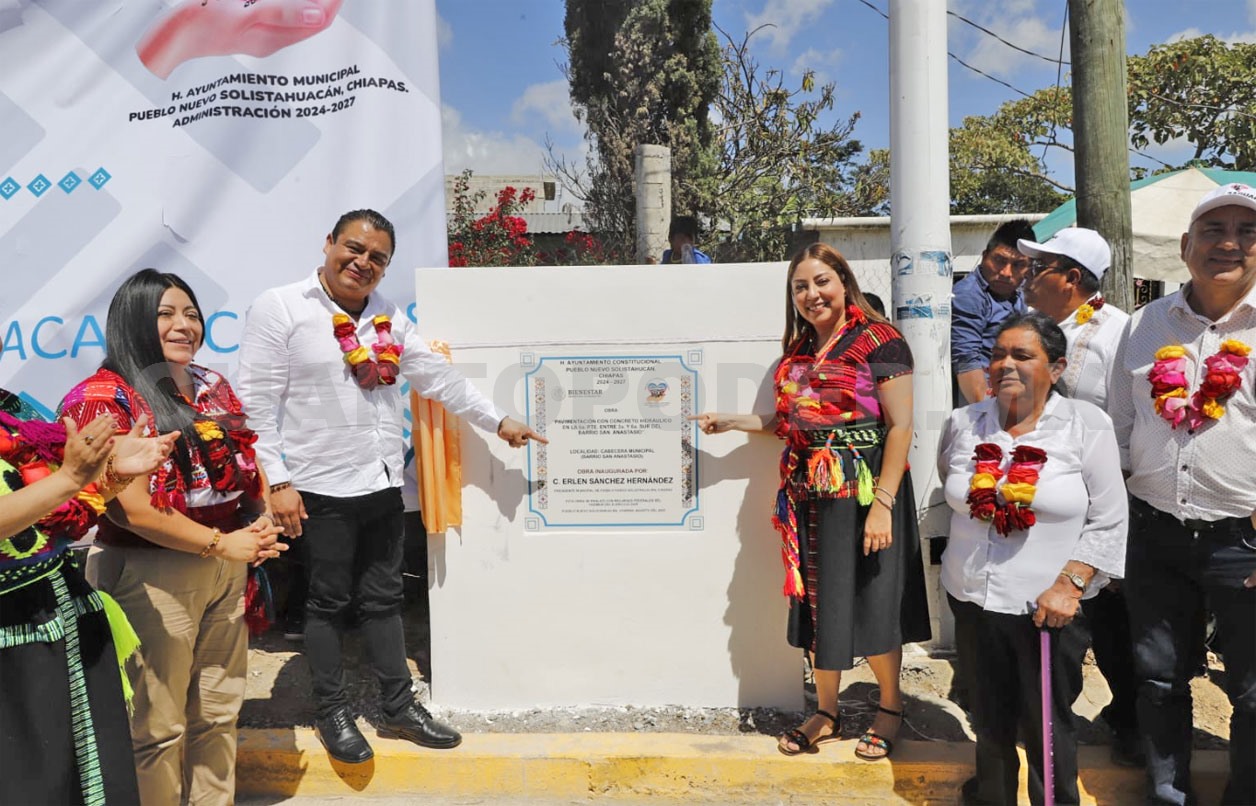 Inauguran obras prioritarias en Pueblo Nuevo