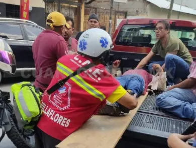 Pintor se desploma de segundo piso