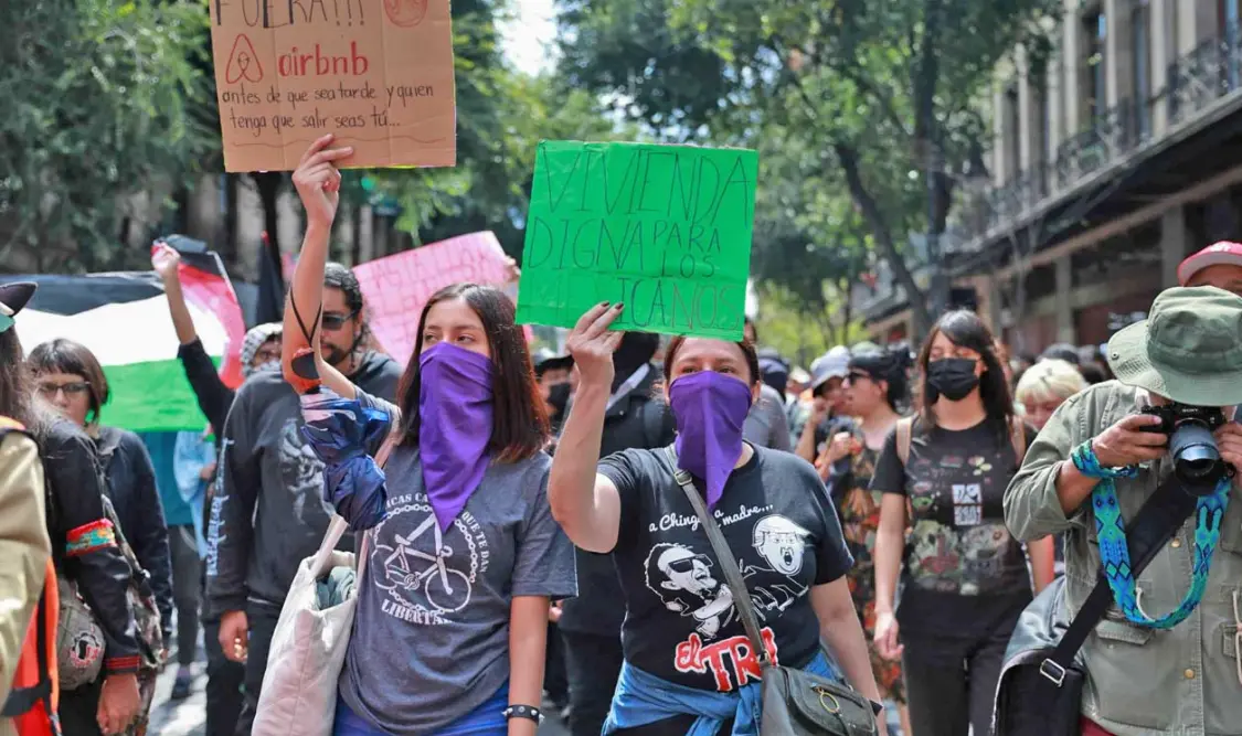 Participaron 200 personas, quienes expresaron su rechazo al fenómeno de desplazamiento social. El Universal