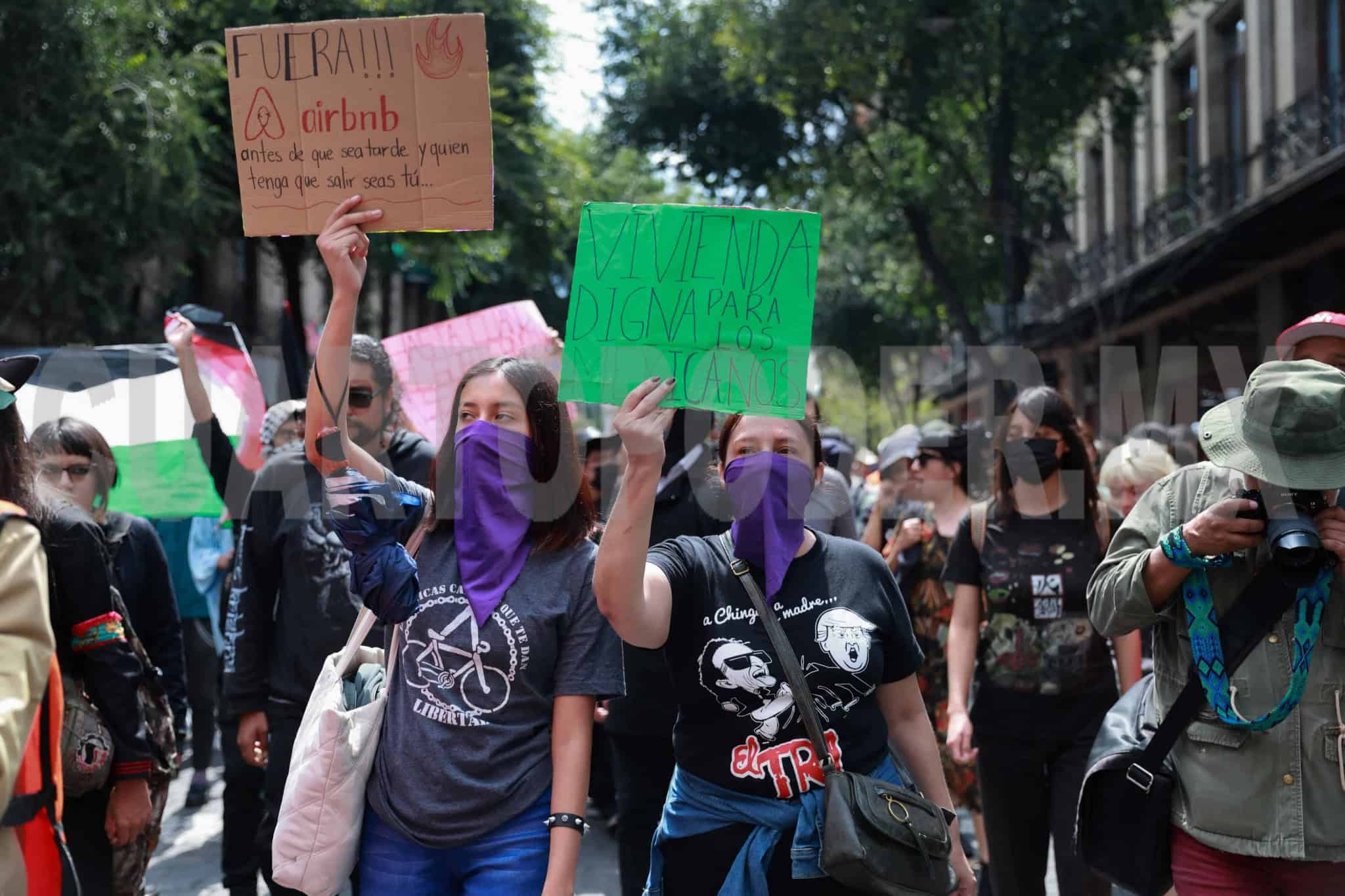 Tercera marcha contra gentrifiación con "saldo blanco"