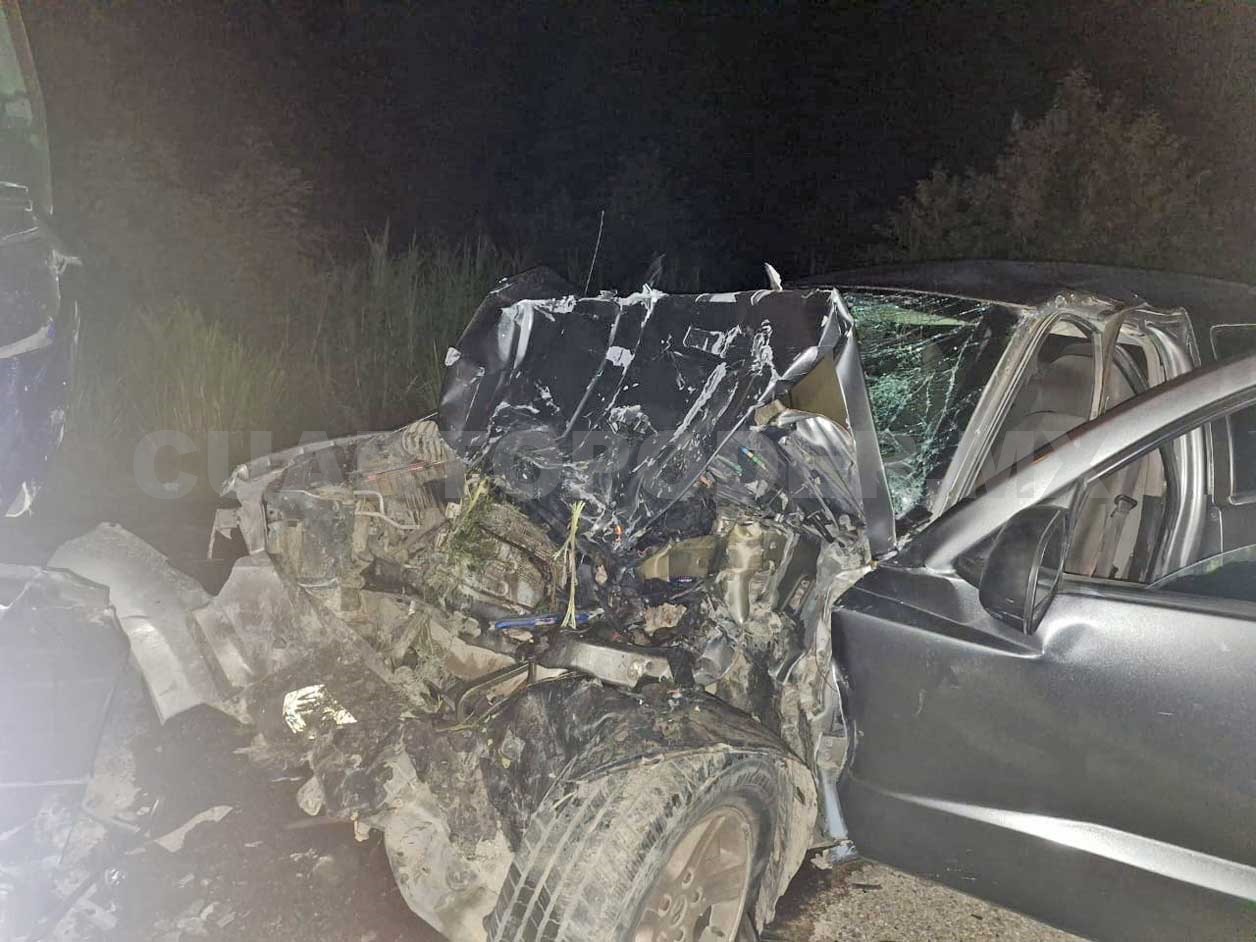 Se estampan en la carretera; hubo varios heridos