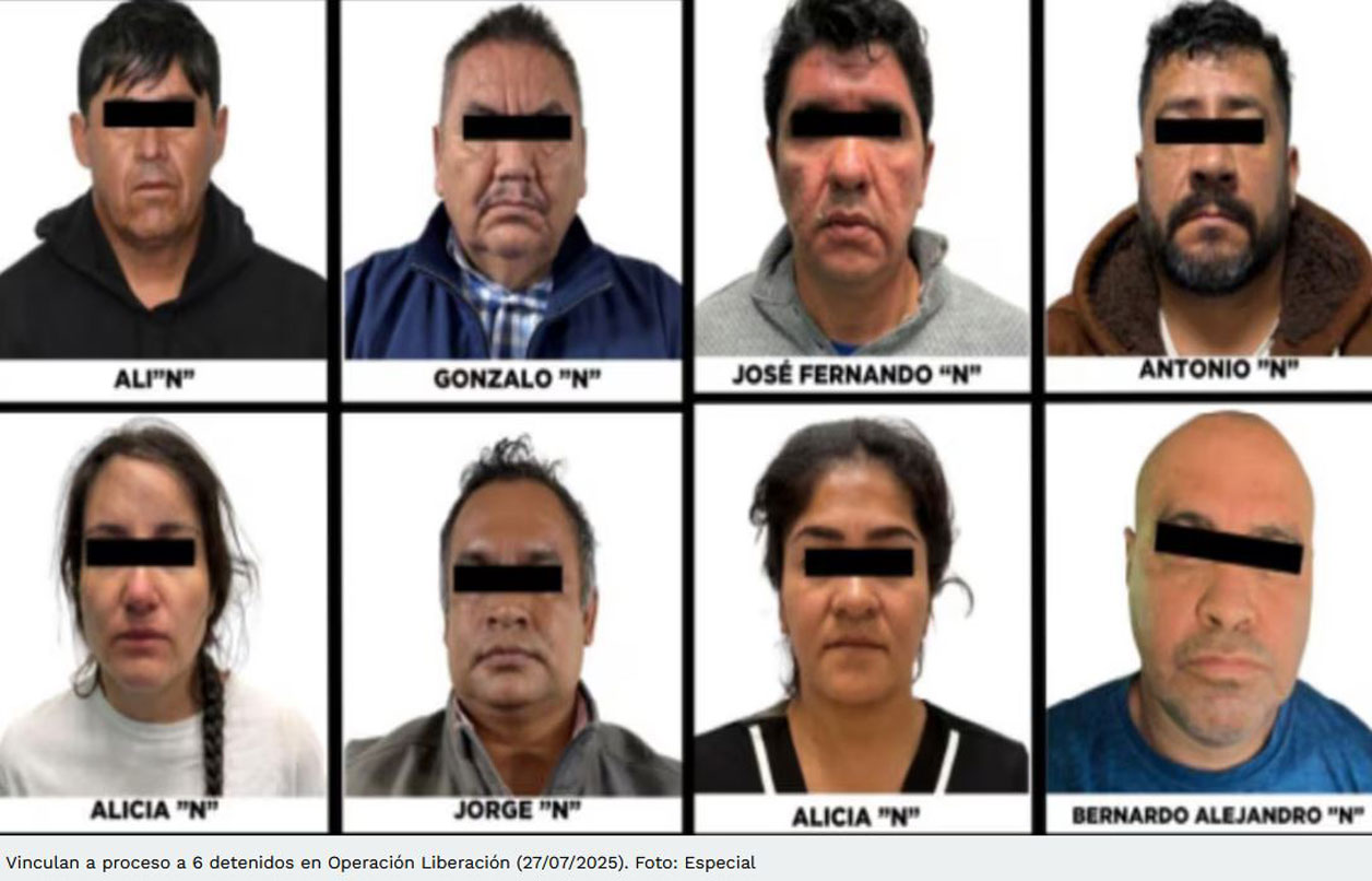 Procesan a 6 detenidos en Operación Liberación