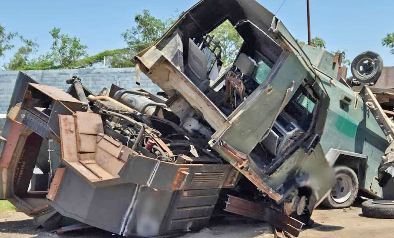 FGR destruye 23 vehículos “monstruo”
