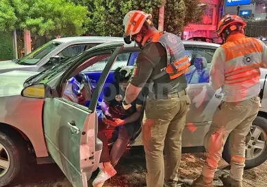 Lo impactan al tratar de incorporarse a colonia