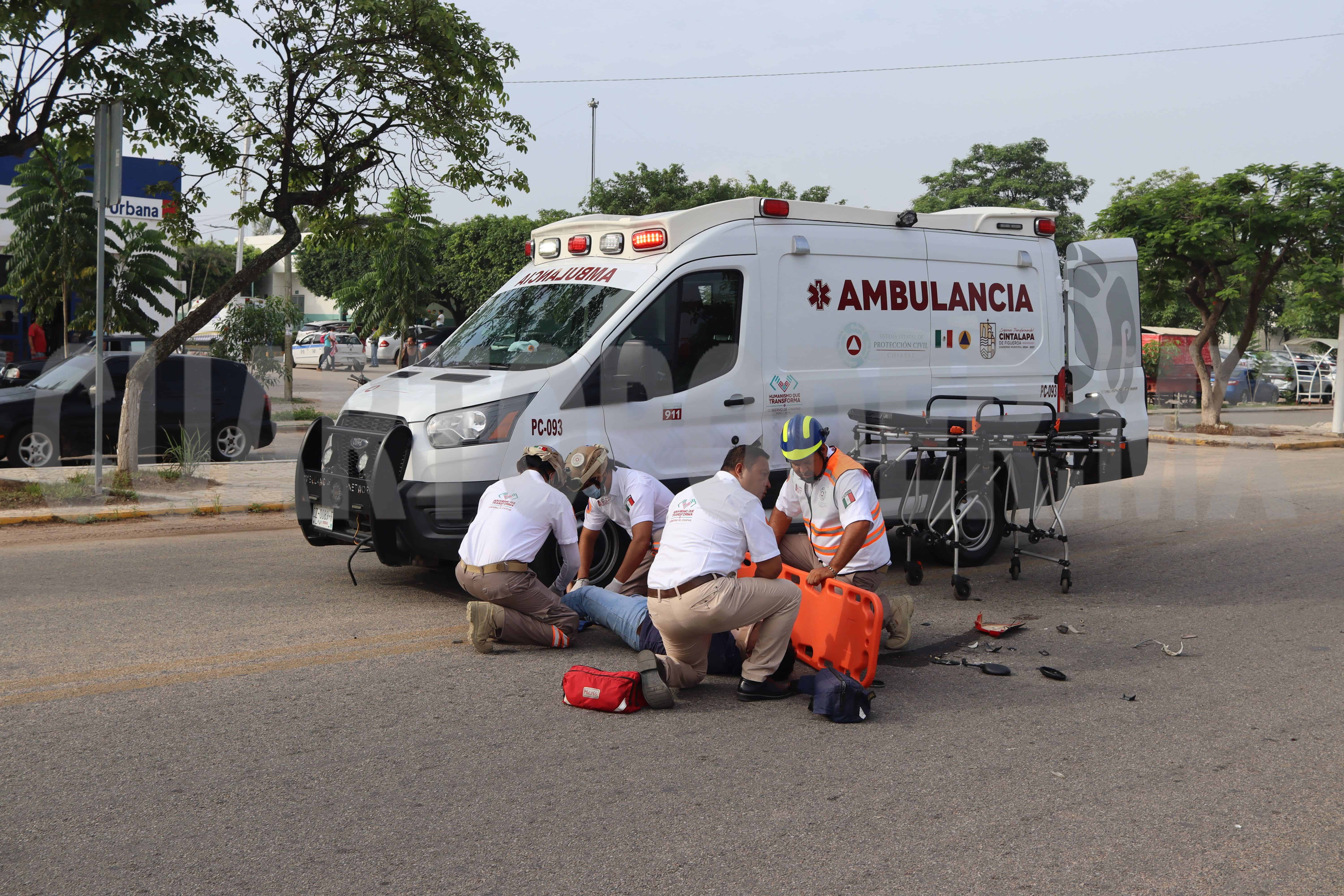 Colisión entre motociclistas salda con un herido