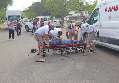 Colisión entre motociclistas salda con un herido