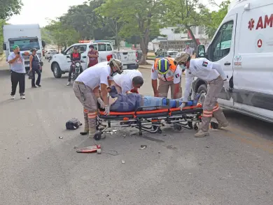 Colisión entre motociclistas salda con un herido