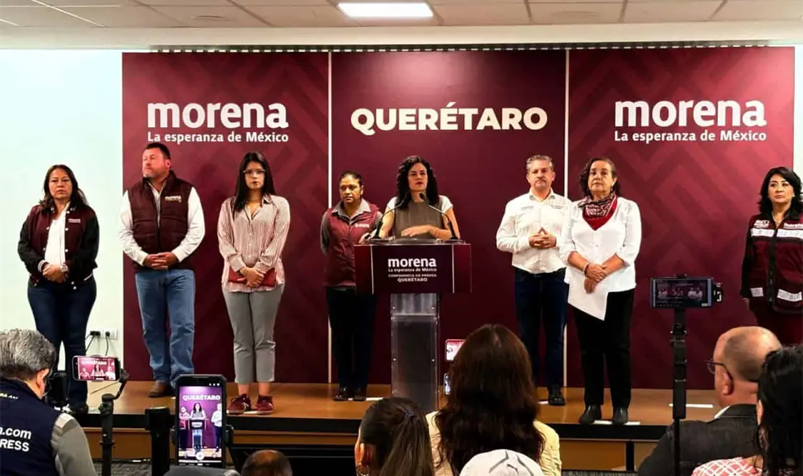 Luisa María Alcalde, dirigente nacional de Morena. Cortesía
