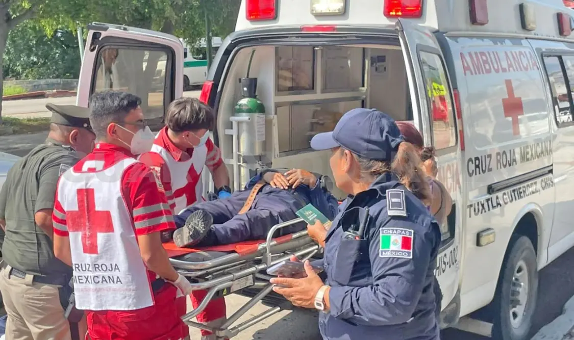 Derrapó luego de sufrir un preinfarto sobre el libramiento Sur, a la altura del parque Patricia. Ulises Villalobos / CP