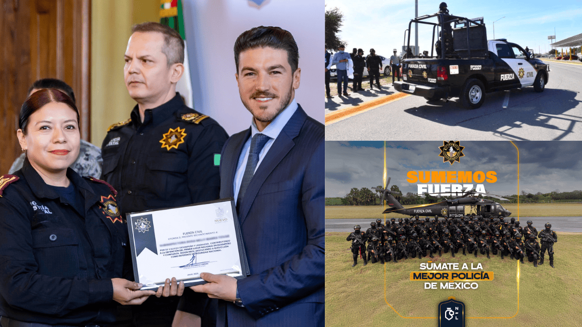 Nombran a Fuerza Civil de NL la mejor policía del país