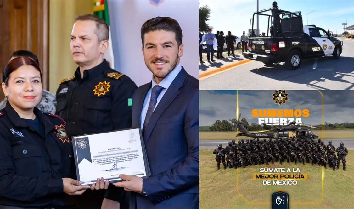 El gobernador Samuel García entrega reconocimientos. Cortesía