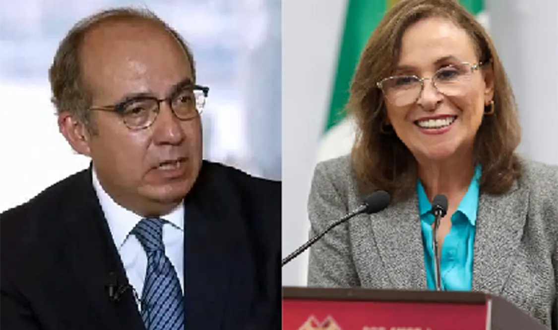 En la imagen Felipe Calderón Hinojosa y Rocío Nahle. Cortesía