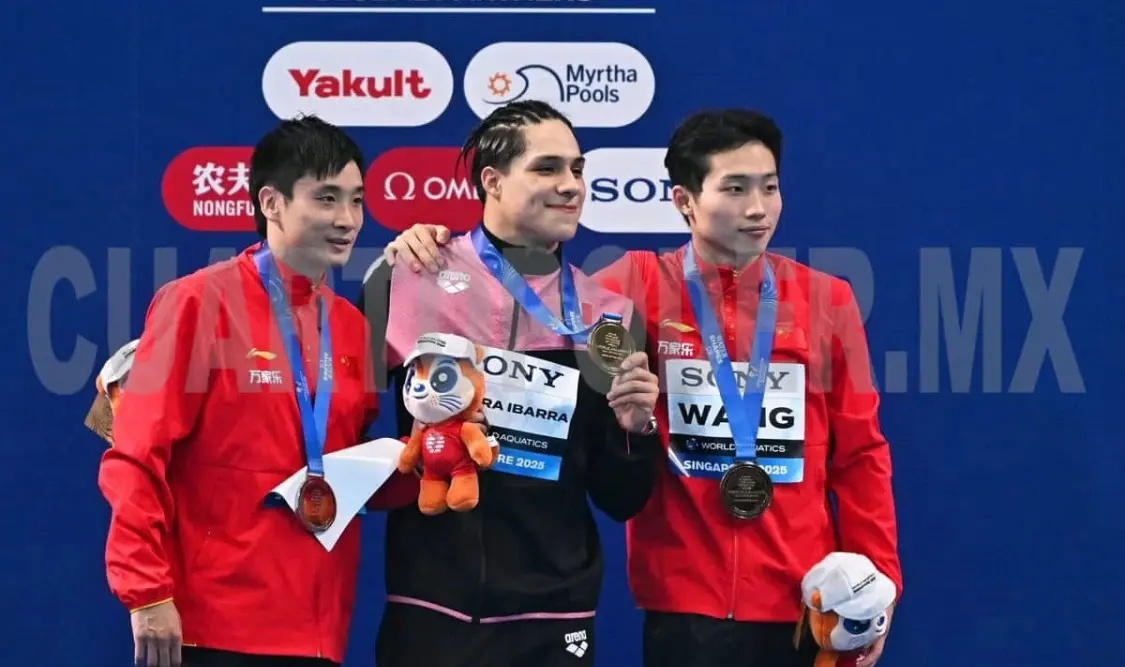 Osmar Olvera hace historia y se corona campeón mundial en trampolín de 3 metros