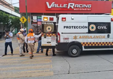 Peatón resulta lesionado tras ser atropellado