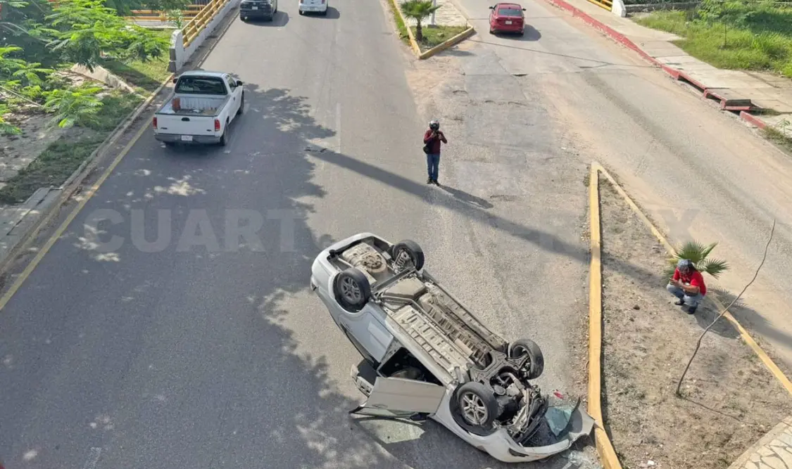 El accidente sucedió en el libramiento Norte, a la altura del parque del Oriente. Ulises Villalobos / CP