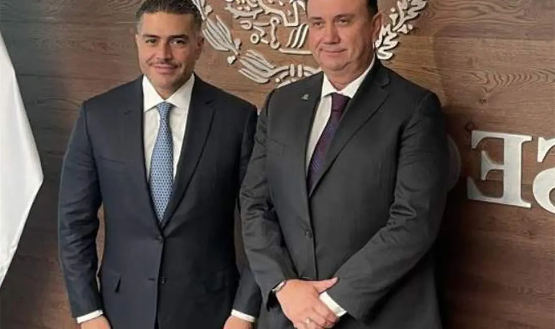 Omar García Harfuch y Juan José Sierra Álvarez acuerdan fortalecer colaboración en materia de seguridad. Cortesía