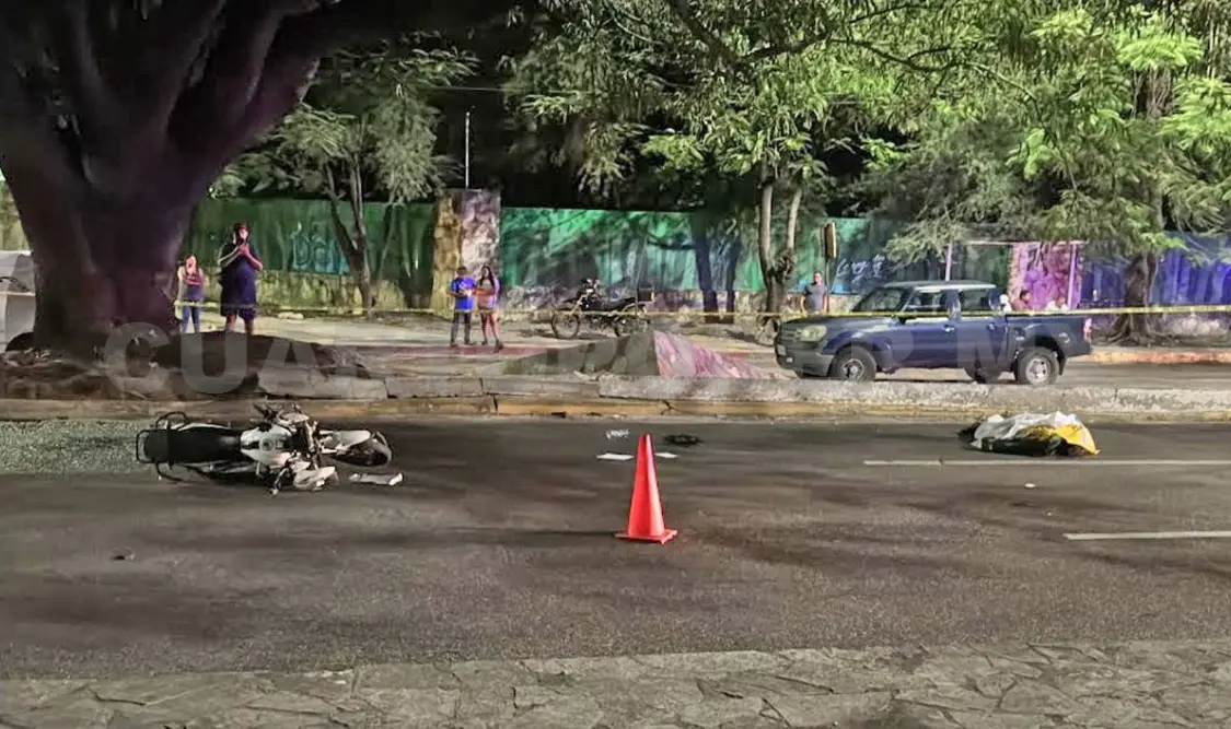 Manejar a exceso de velocidad en este libramiento es peligroso, ya cobró una segunda vida en motocicleta. Ulises Villalobos / CP