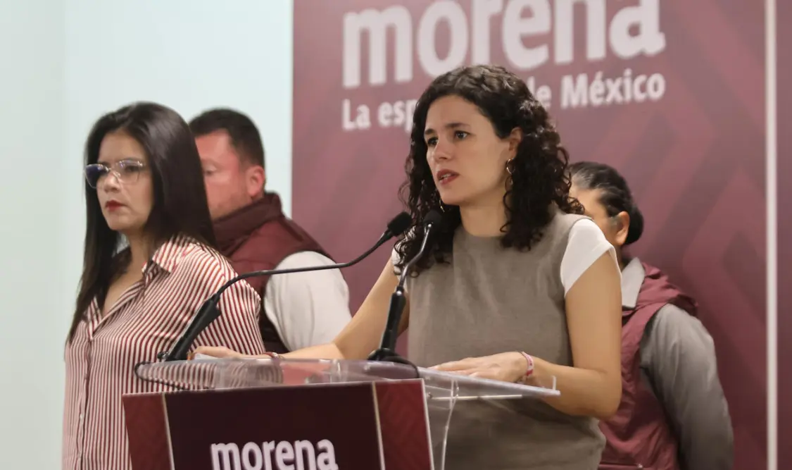 Luisa María Alcalde, presidenta nacional de Morena. Cortesía